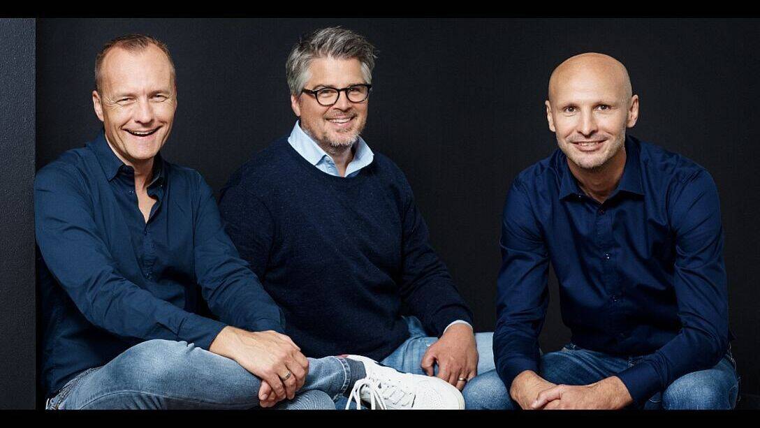 Die Managing Partner Oliver Grüttemeier (l.) und Tobias Liu (r.) gehen. Kreativchef Jan Propach (m.) bleibt.