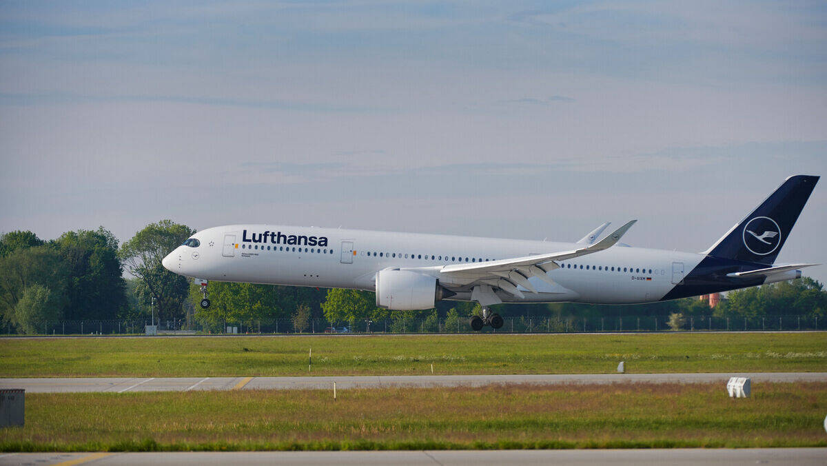 Vorzeigeflieger: Dieser Airbus A350-900 wird im Februar 2022 an Lufthansa ausgeliefert.