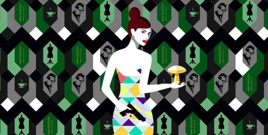 Ausschnitt aus dem Poster für "Der seidene Faden". Inspiration lieferte die Künsterlin Malika Favre.