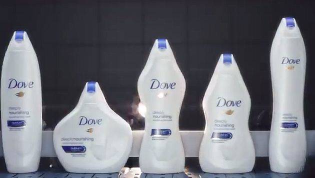 Dove bringt eine limitierte Flaschen-Edition in verschiedenen Formen heraus. 