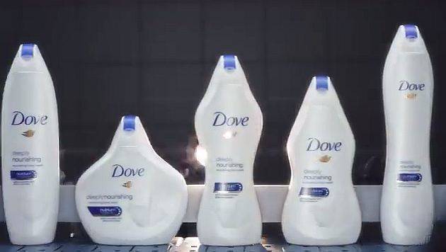 Dove bringt eine limitierte Flaschen-Edition in verschiedenen Formen heraus.