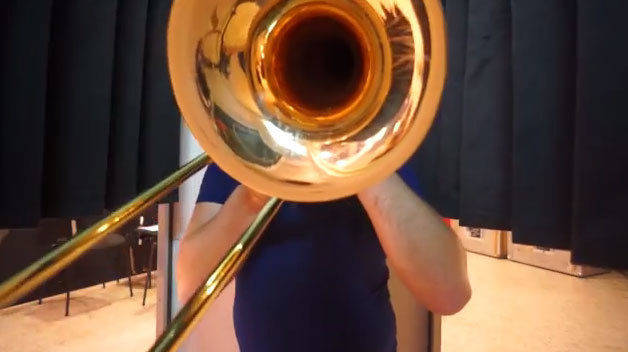 In der Fotobox durften sich die Musiker mit ihrem Instrument präsentieren. 