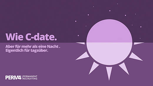 Wie C-Date - nur tagsüber: Motiv aus der Social-Kampagne von Perm4.
