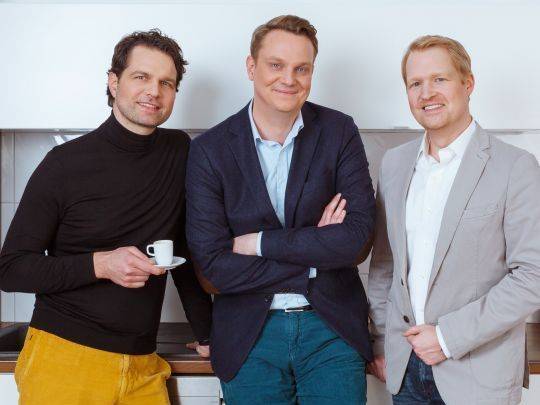 Sharednc-Gründer Christoph Püttgen, Philipp Hartje und Christian Mauer (v.l.)