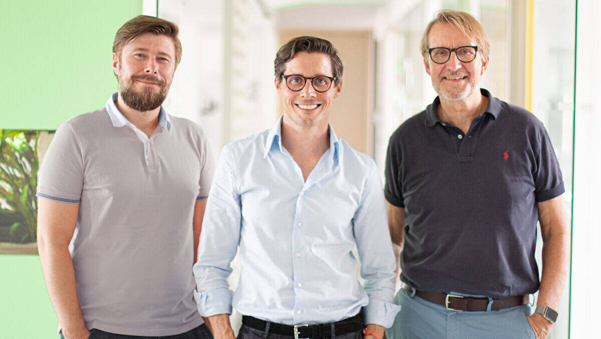 Das neue Management: vl. André Vieregge, Matthias Weth, Hubertus Maske.