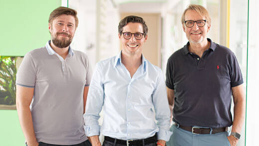 Das neue Management: André Vieregge, Matthias Weth, Hubertus Maske v.l.).