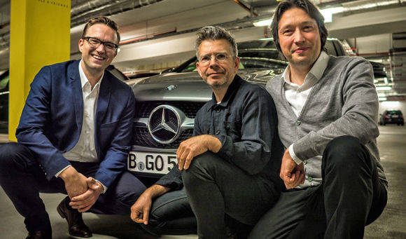 Kümmern sich bei Scholz & Friends um Car2Go: v.l. Daniel Ackermann (Client Service Director), Robert Krause (Kreativchef) und Constantin Dudzik (Strategiechef)