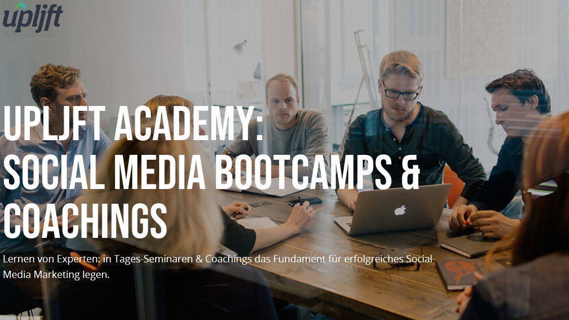 Die Upljft Academy schult Kunden und Mitarbeiter in Social Media