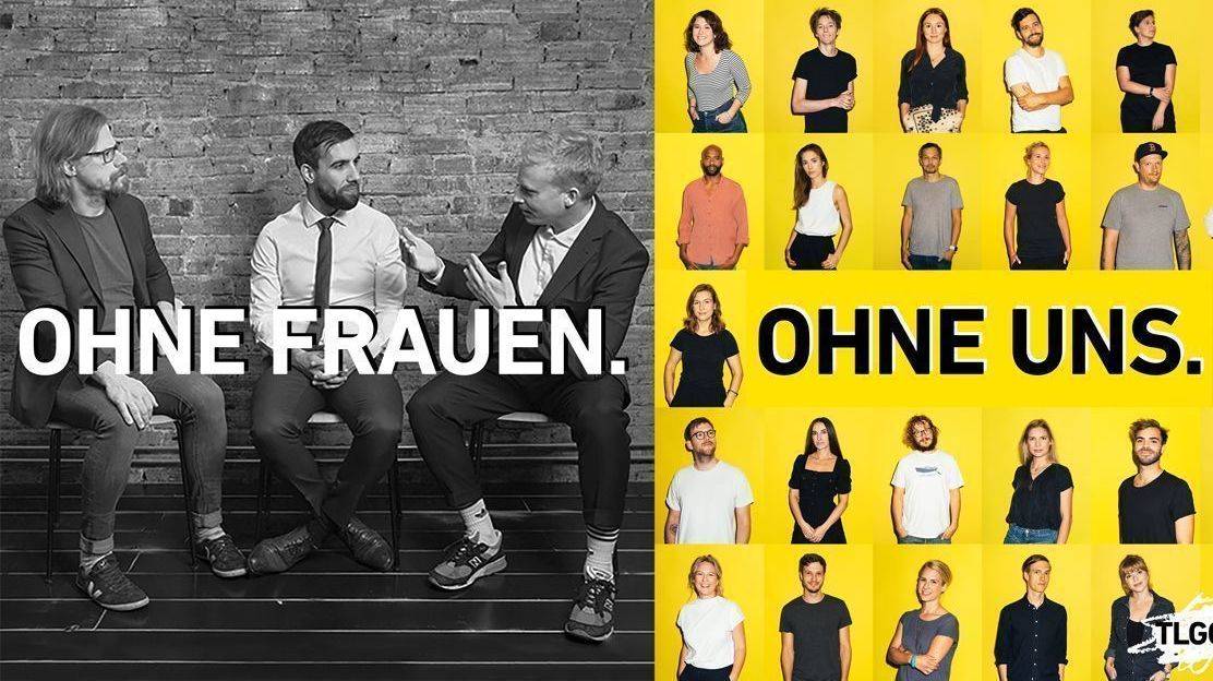 Ohne Frauen. Ohne uns. Alibis braucht auf Panels keiner, sagt TLGG.