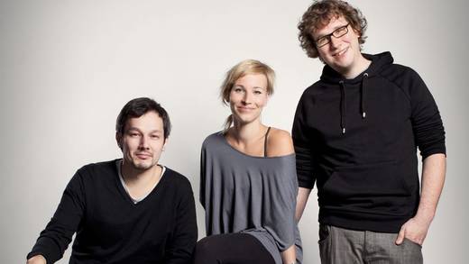 Christoph Bornschein (r.), Fränzi Kühne und Boontham Temaismithi haben TLGG vor zehn Jahren gegründet.