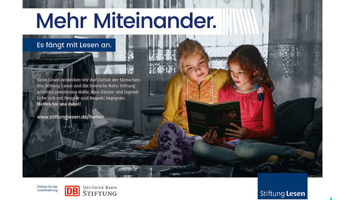 Von Mannstein hat die Motive für die Stiftung Lesen getaltet.