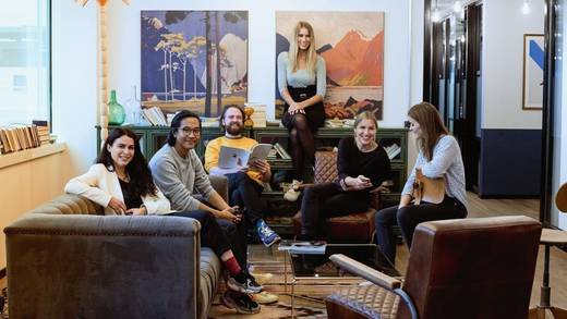 Die jungen Wilden (v.l.): Jeannette Bohné, Gen Sadakane, Benjamin Minack, Lisa Zimmermann, Aline Henkys und Ella Marx