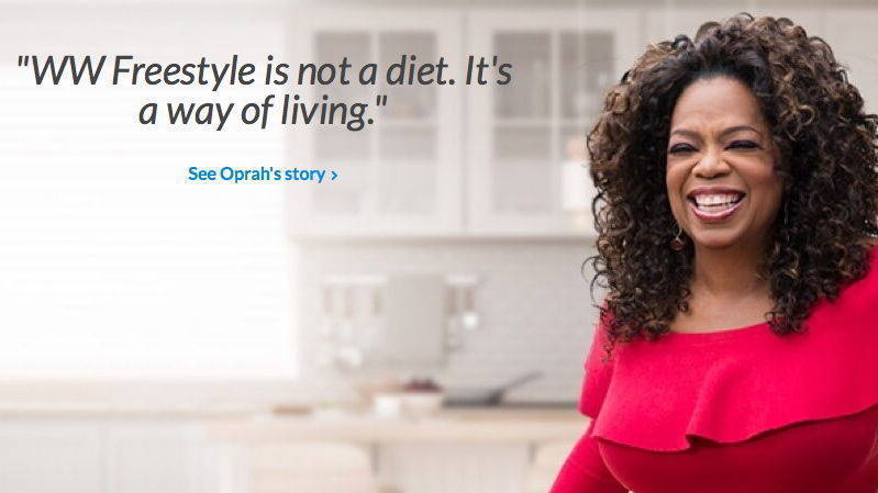 Oprah Winfrey ist zweitgrößte Aktionärin und das "Gesicht" des Unternehmens