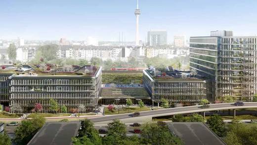 So soll der neue Düsseldorfer WPP-Campus aussehen.