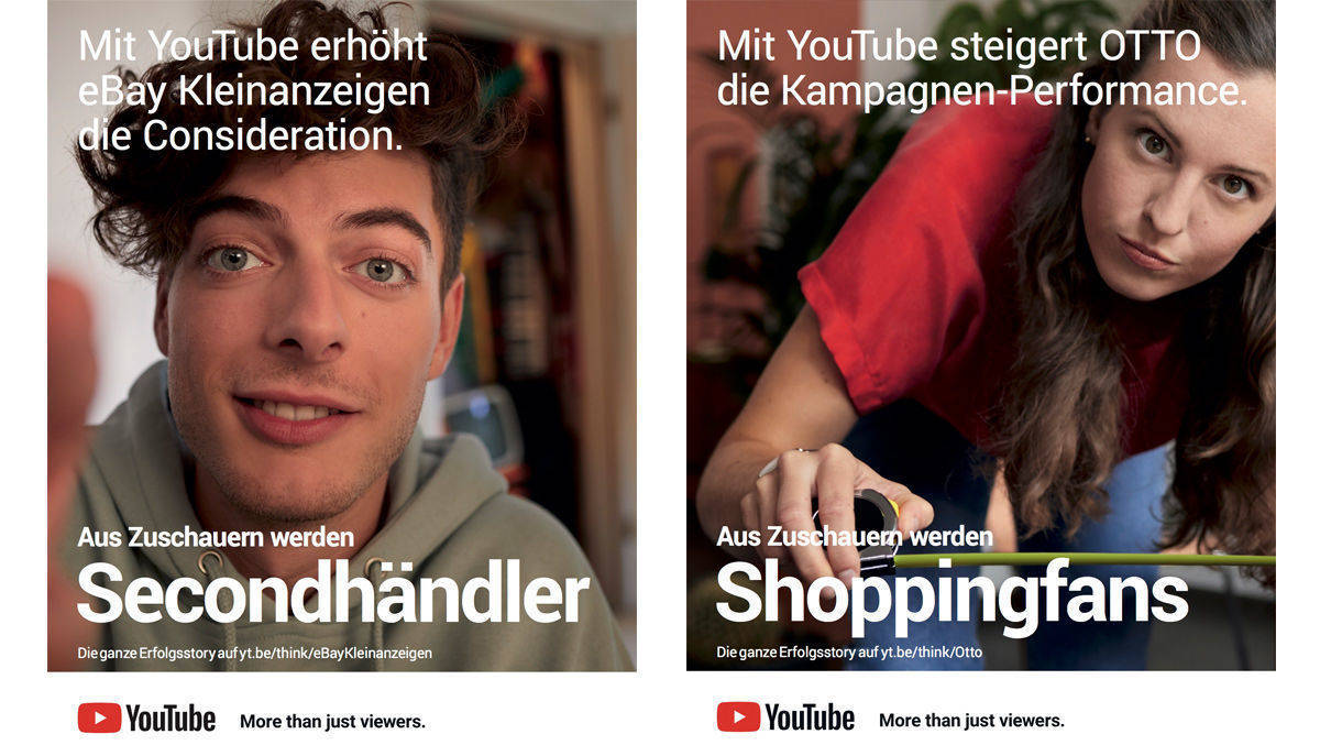 Youtubes rückt eigene Kunden ins Zentrum der Werbekampagne.