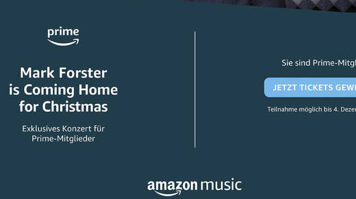 Mark Forsters Konzert wird von Amazon Music präsentiert.
