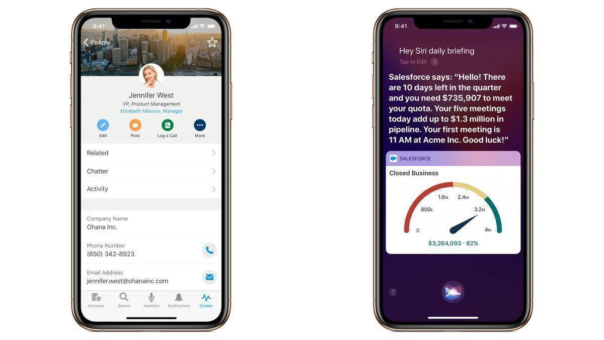 Salesforce entwickelt mit Apple eine neue App.