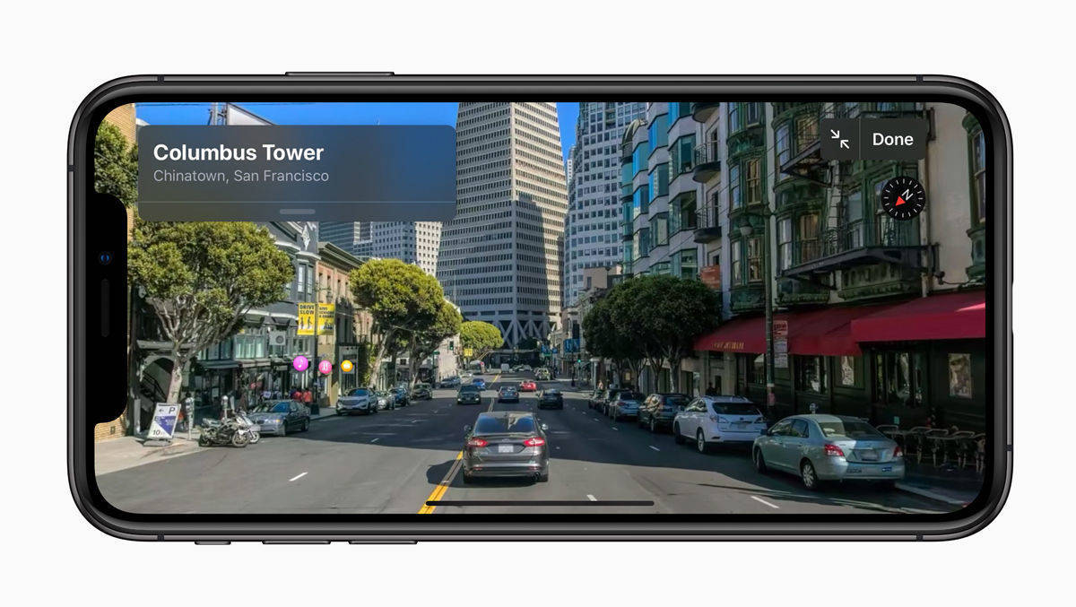 "Look Around" von Apple ist eine interaktive Möglichkeit, eine Stadt mit 3D-Bildern visuell zu erkunden.