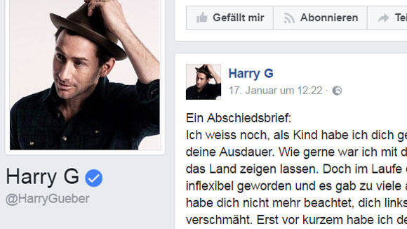 Harry G schreibt auf Facebook einen Abschiedsbrief an die Bahn - und bekommt eine Antwort.