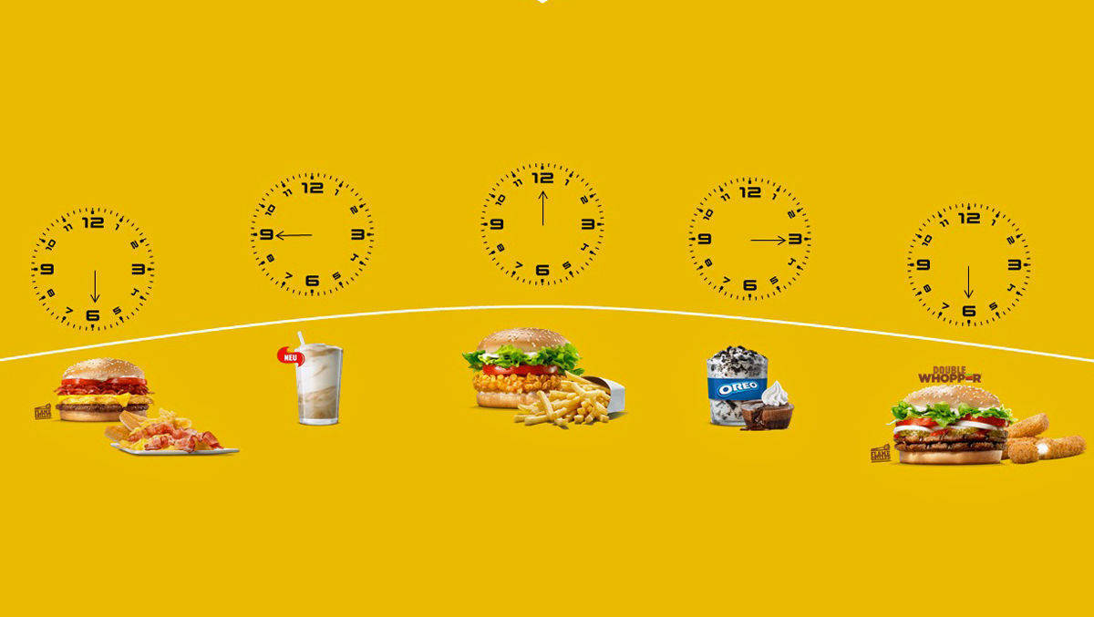 Burger King hat gemeinsam mit Vizeum und Grabarz & Partner 1.000 unterschiedliche Werbemittel erstellt.