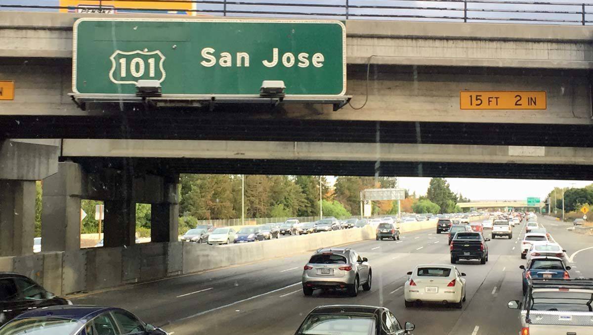 Die wichtigste Lebensader im Silicon Valley: eine Autobahn. 