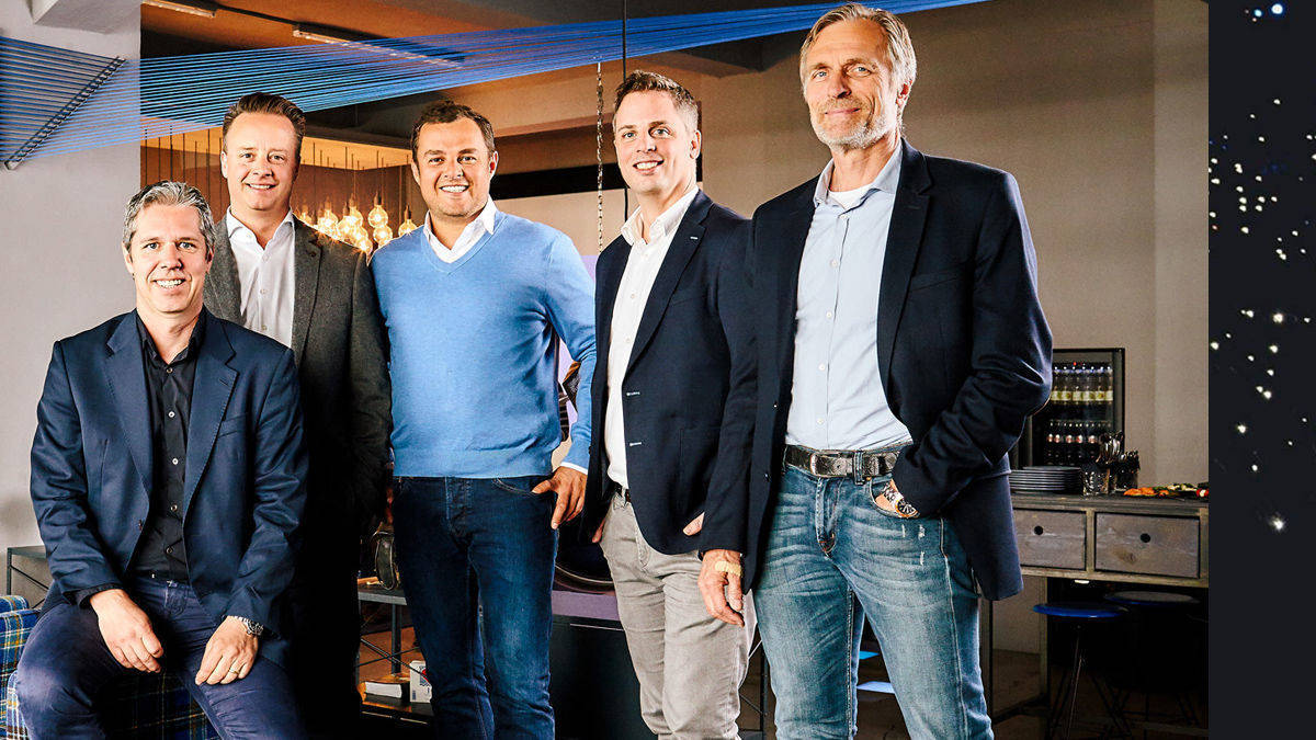 Dmexco-Macher: Markus Frank (OVK), das Board mit Christoph Werner, Dominik Matyka und Philipp Hilbig sowie BVDW-Präsident Matthias Wahl