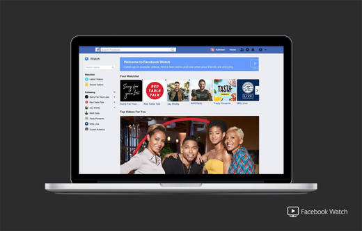 Im August 2018 startete Facebook seine Videoplattform Watch. 