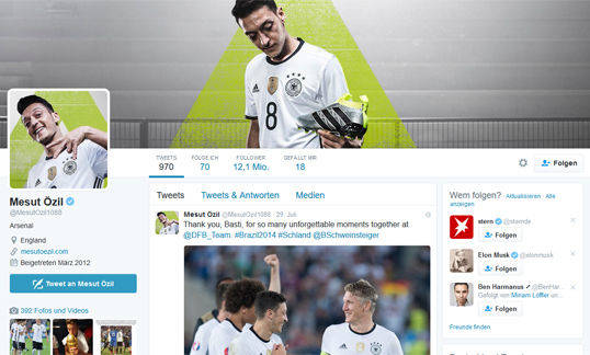 Offenbar gab es ein falsches Posting von Özil auf Gündogans Twitter-Account.