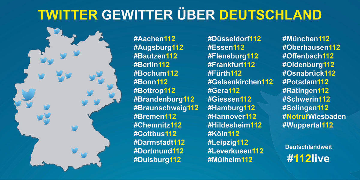 Die bundesweite Twitter-Aktion von 41 Berufsfeuerwehren startet am 11.2.