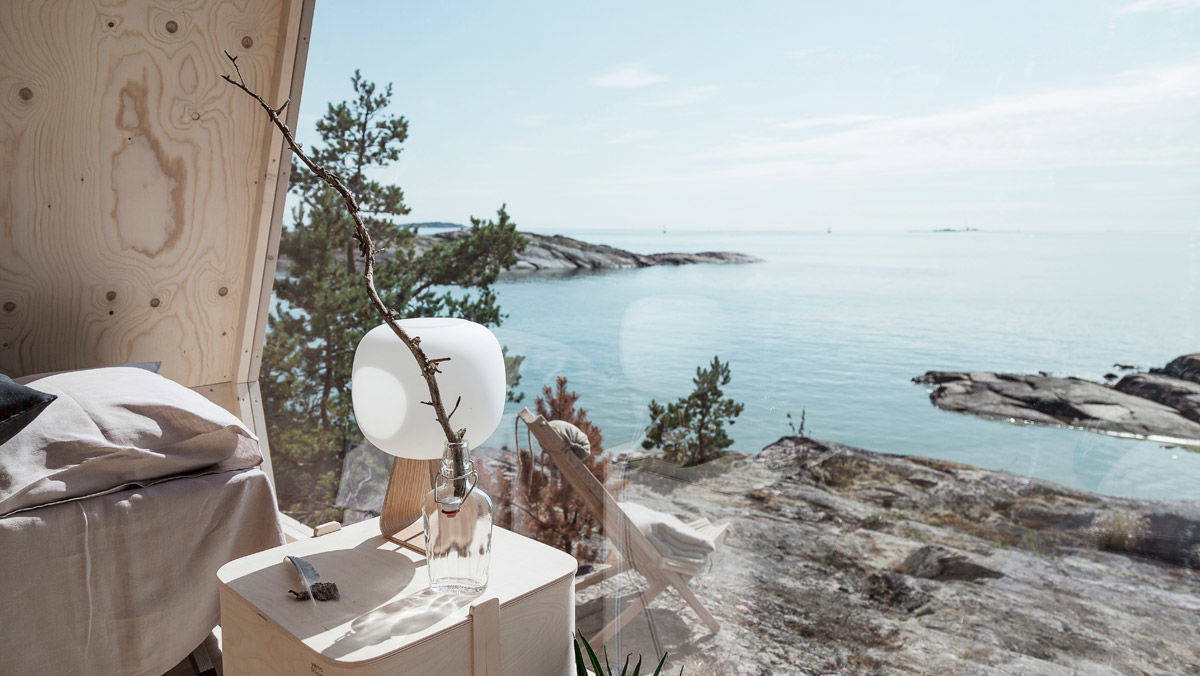 Öko-Urlaub: Als Kategorie für nachhaltige Urlaubsunterkünfte schlägt TBWA Helsinki Zerobnb vor.