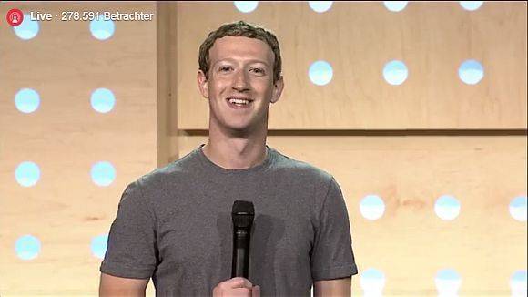 Mark Zuckerberg bei einem Auftritt für Facebook in Berlin.