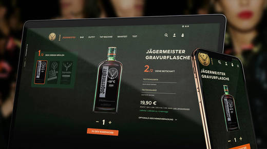 Jägermeister hat von der Agentur Neofonie einen neuen Onlineshop bekommen.