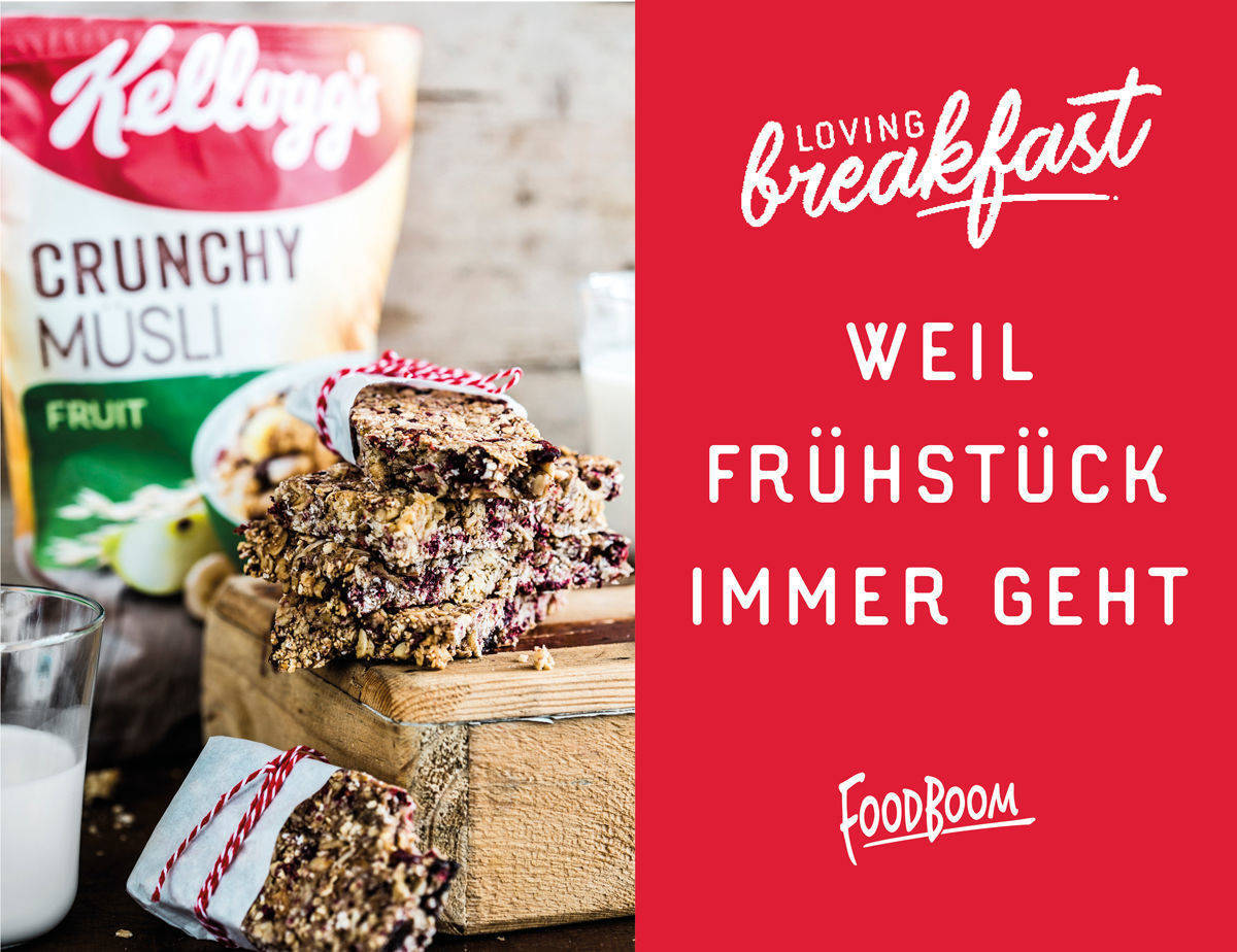 Foodboom-Motiv für Kellogg: Die US-Marke setzt in Deutschand auf Native Advertising.