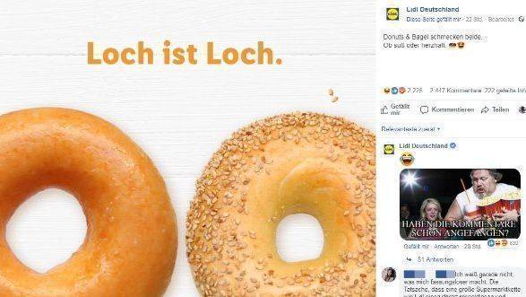 Lidls Loch-Witz stößt auf Widerstand. Der Post ist inzwischen gelöscht.