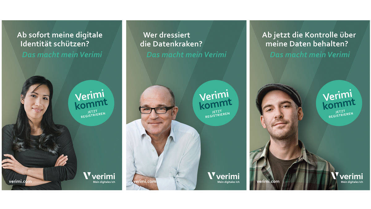 Die Verimi-Kampagne stellt die Themen Sicherheit und Benutzerfreundlichkeit in den Vordergrund.