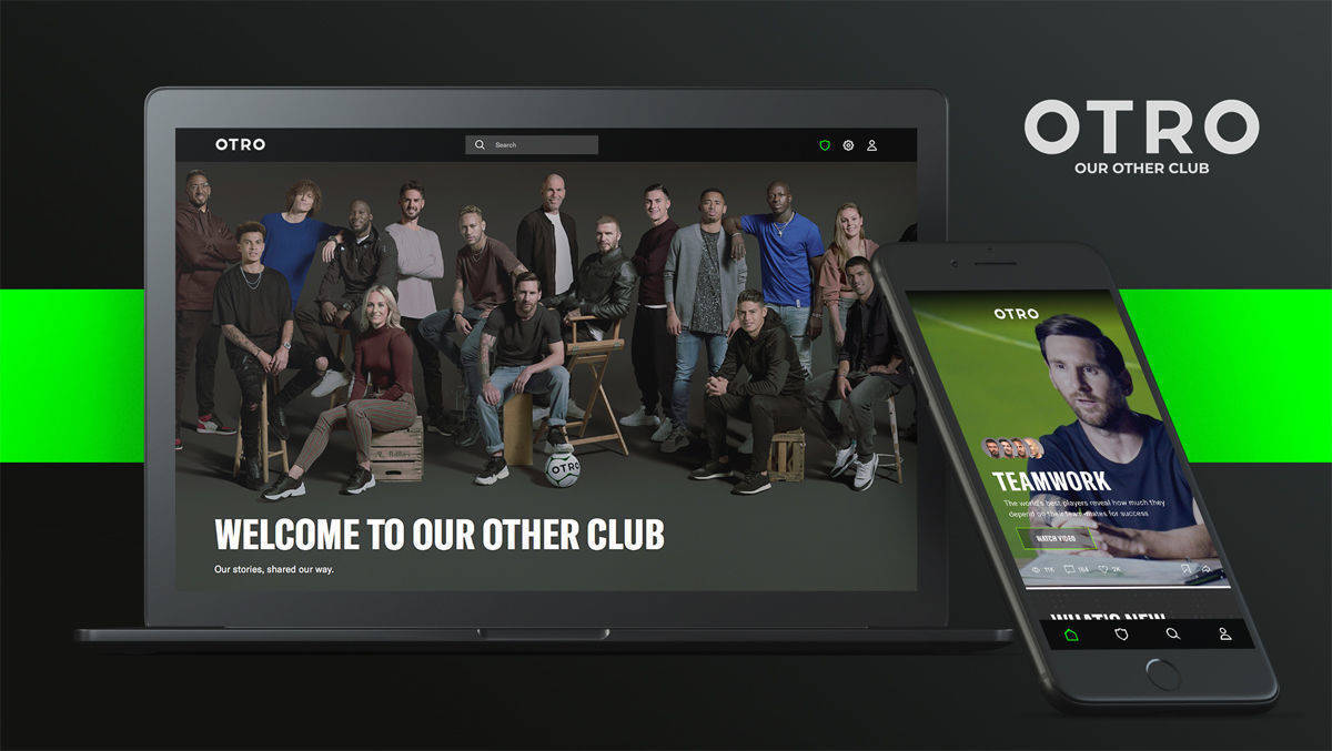 "Welcome to our other club": Fußballstars nutzen Otro als Storytelling-Plattform.