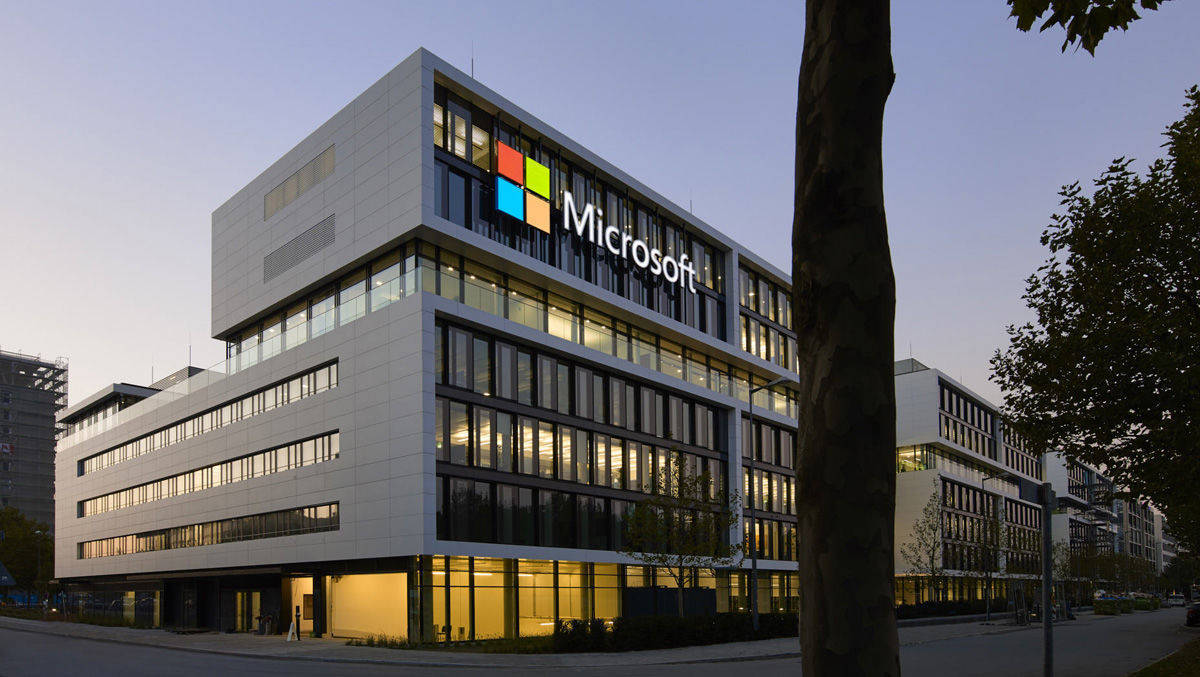 Der Microsoft-Sitz in München.