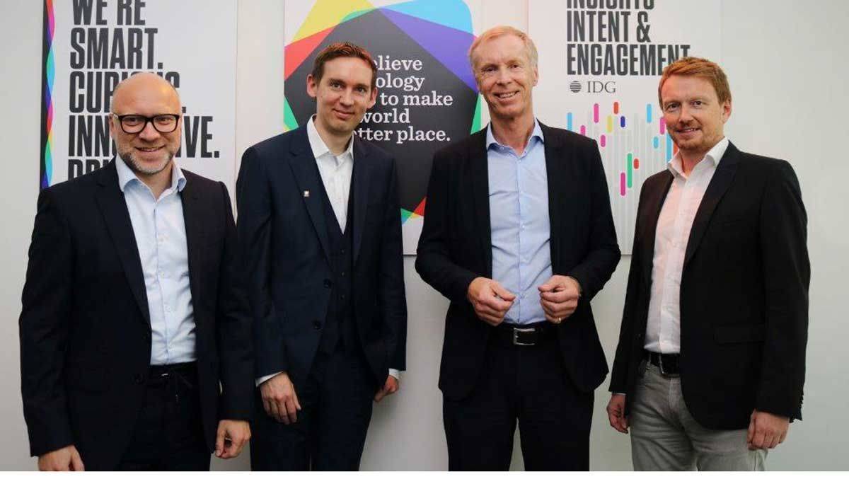 Die neue IDG-Führung: Michael Beilfuß, Jonas Triebel, York von Heimburg, Stefan Huegel.