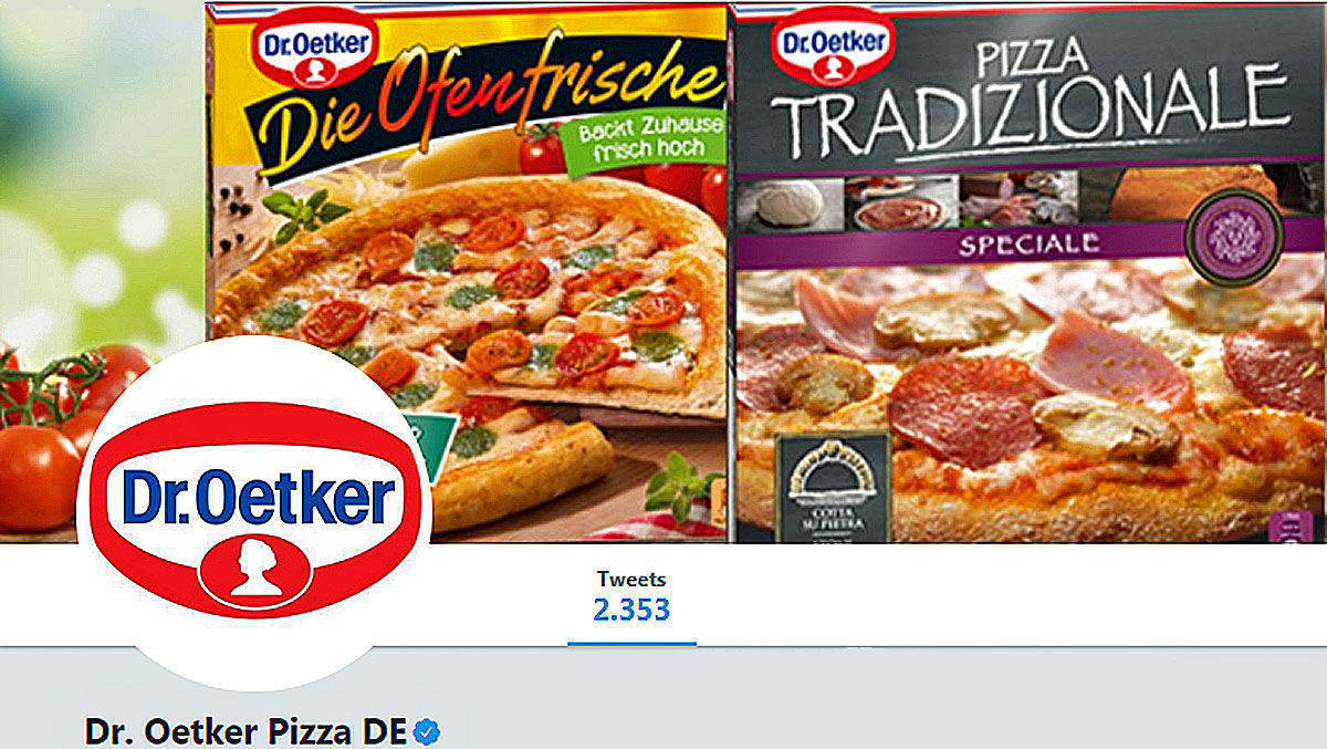 Immer wieder ein Quell des Humors: das Twitter-Profil von Dr. Oetker. 