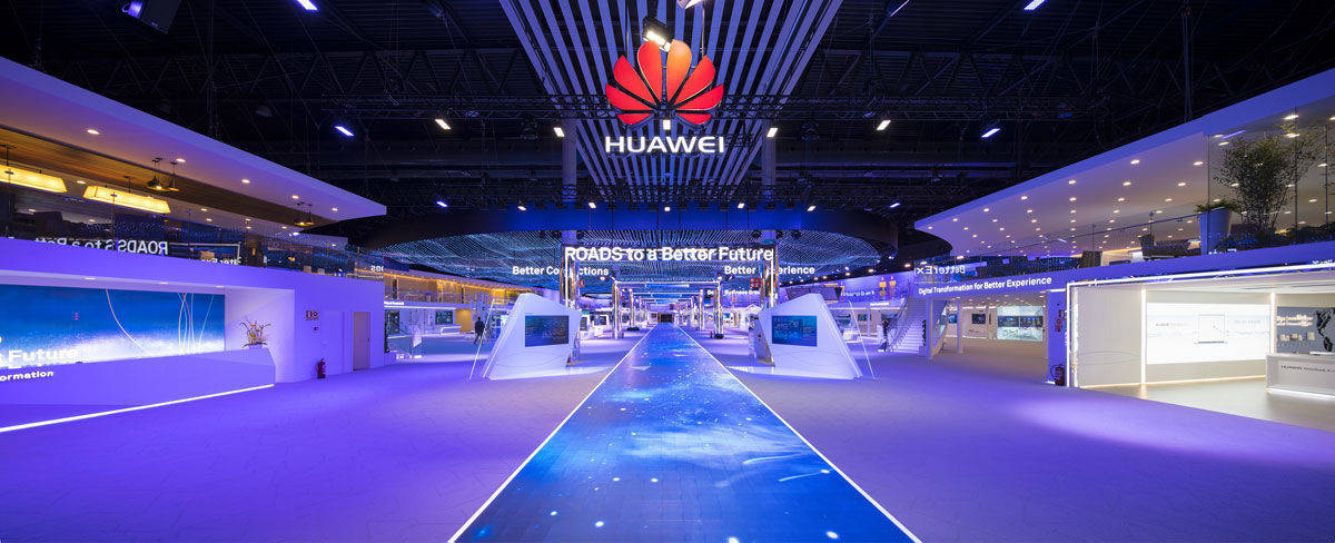 Huawei auf dem Mobile World Congress. 