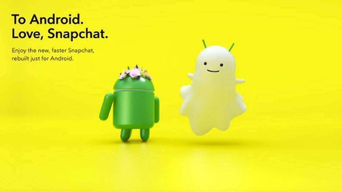 Snapchat hat im Frühjahr sein Android-Version überarbeitet.