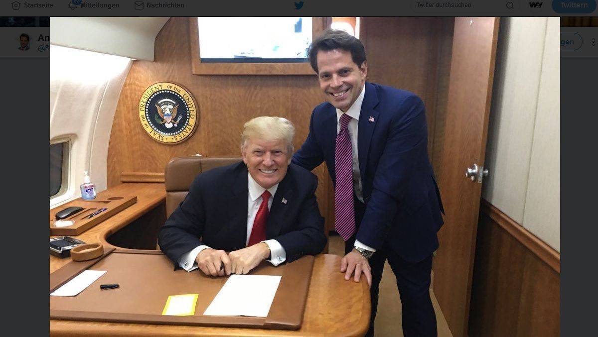 Der Frieden währte nur 10 Tage: Donald Trump (l.) mit Anthony Scaramucci.