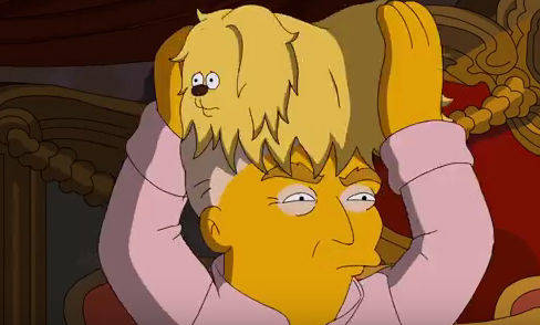 Glaubt man den Simpsons, sitzt auf Trumps Kopf ein kleiner Dackel.