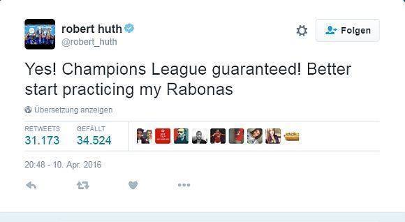 Robert Huth freut sich auf die Champions League.