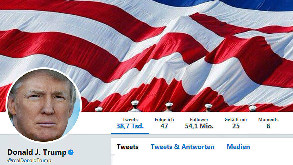 Twitter-Account von Trump: Jeder weiß, gegen wen sich die neuen Regeln richten.