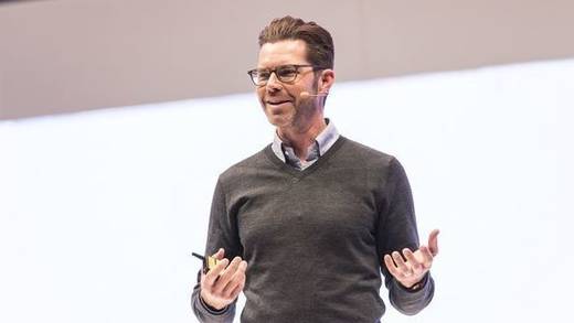 Jim Squires (Head of Business Instagram) bei seiner DMEXCO-Keynote