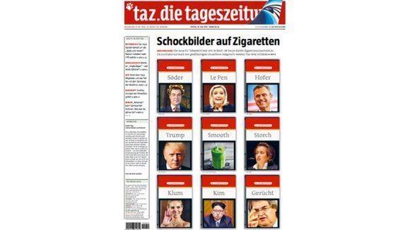 Der Kommentar der taz zu den Schockbildern auf Zigarettenschachteln.