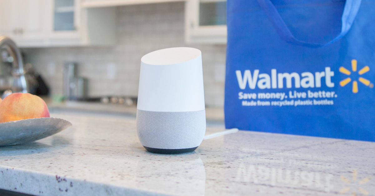 Über den Sprachassistenten von Google lassen sich künftig Waren von Walmart bestellen.