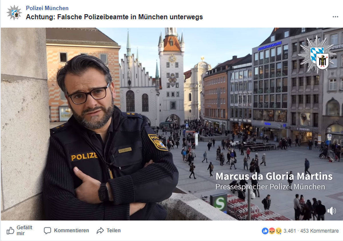"Helfen Sie uns": Polizeisprecher Marcus da Gloria Martins.