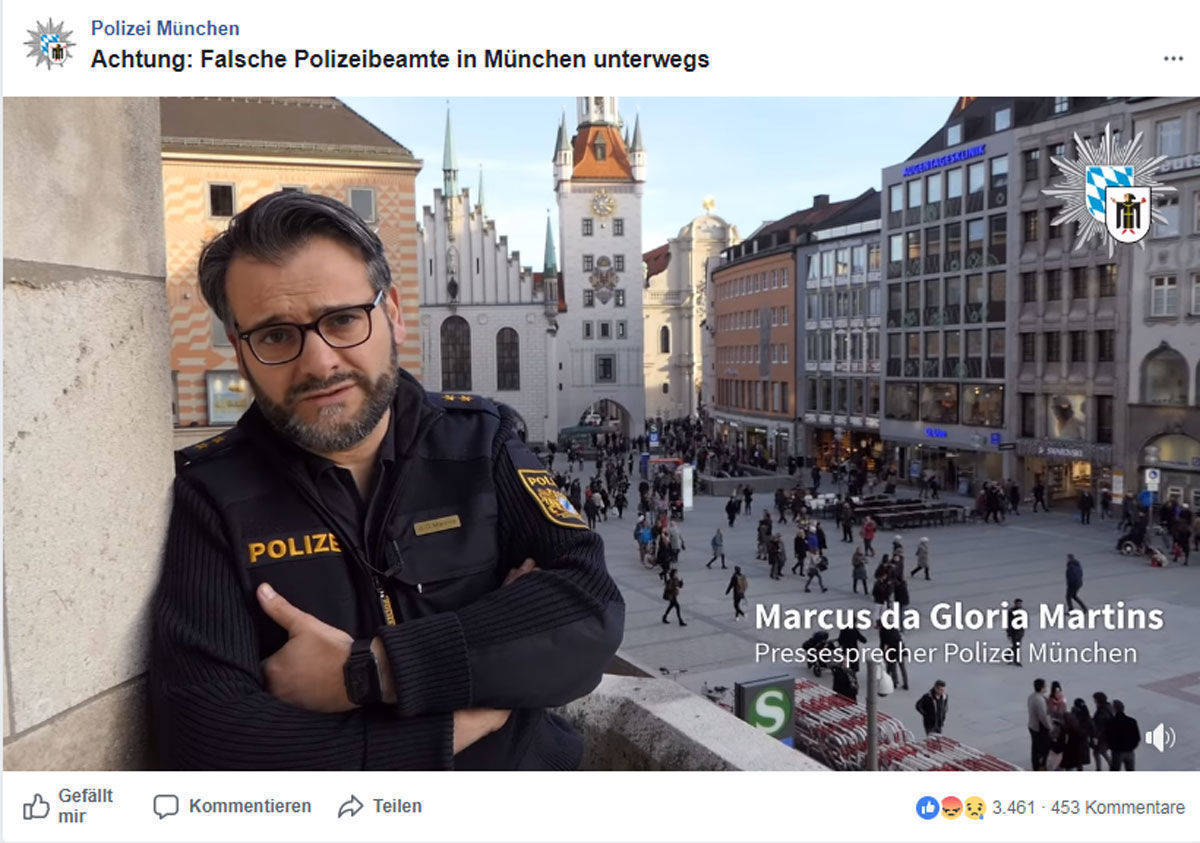 "Helfen Sie uns": Polizeisprecher Marcus da Gloria Martins. 